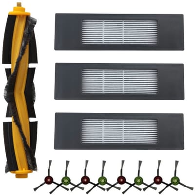 12-delige Accessoires gescht voor Ecovacs T8 AIVI/T8 MAX/N8pro - Stofzuigeraccessoires - met Hoofdborstel, HEPA-filters en Zijborstels - voor Optimale Reiniging