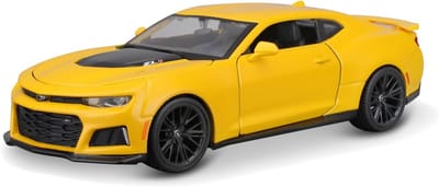 Modelauto - Miniatuur voertuig - Verzamelen en decoreren - Gedetailleerd ontwerp - 1:24 schaal - Geel