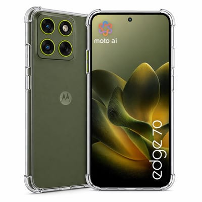 Hoesje geschikt voor Motorola Moto Edge 70 – CrystalClear Back Cover – Schokbestendig – Transparant