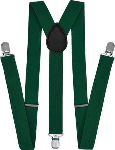 Fako Fashion - Heren Bretels - Dames Bretels - Effen - 100cm - Donkergroen