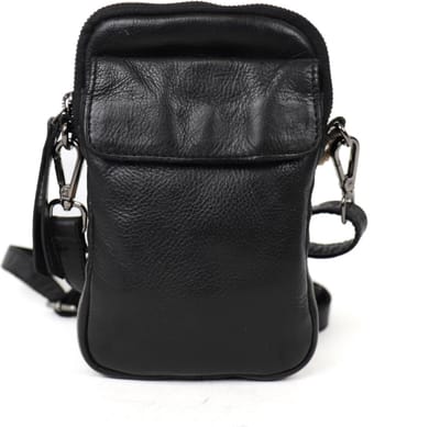 Bear Design Jenny Leren Telefoontasje / Crossbodytas - Zwart