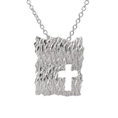 AuBor ®,  Hanger. Zilver ijskruis.