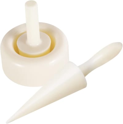 Ijscoupes Mallen - Hoorn Maker - Dessert Maken - Eenvoudig Te Gebruiken - 23x5cm - Wit