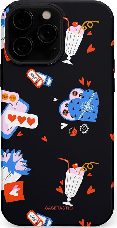 Casetastic Hoesje Geschikt voor Apple iPhone 13 Pro Max Magsafe - Stijlvolle Beschermende Duo-layer Case - Liefdes Kaarten