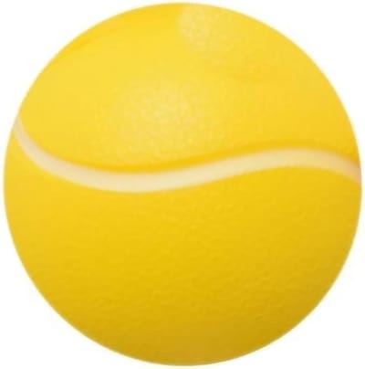 Gele knijpbal - Stressbal tennisbal - Conditietraining angstverlichting - Zacht schuimrubber materiaal - 25x25 millimeter - Geel