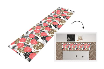 Keukenloper - Loper keuken - Exotische planten - Patronen - Hawaii - 200x50 cm - Keukenloper vinyl