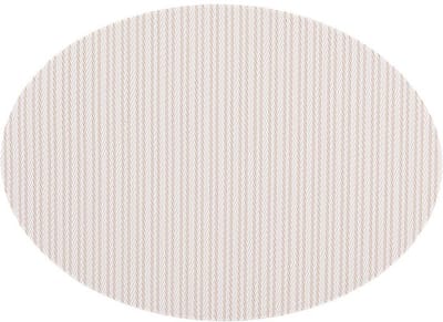 ZICZAC - Placemat FALLON - SET/6 - Polyblend - Dubbelzijdige placemat, Beschermt de tafel, elegant ontwerp - Ovaal - 33x45 cm - Zand