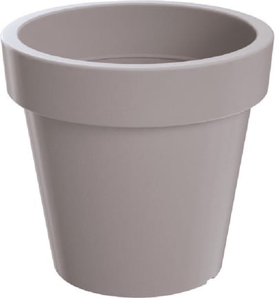 Prosperplast Bloempot/plantenbak - taupe - kunststof - D20 x H18 cm - plantenpotten