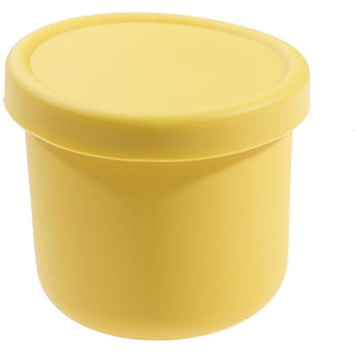 Récipient de stockage de nourriture en Silicone de 250ml avec couvercles, boîtes à Bento hermétiques réutilisables pour adultes et enfants, conteneur de collation de Camping au congélateur jaune