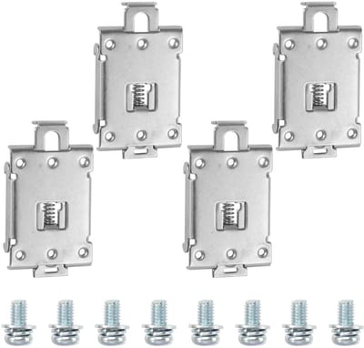 Allecto Plus - Vaste halfgeleiderrelais 4 stuks voor 35 mm DIN-rail montage - Zilverkleurig - Betrouwbare beveiliging campingapparatuur