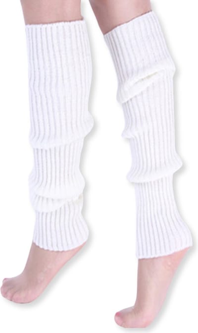 Livano Beenwarmers - Dames - Overknee - Ballet - Wol - Kniekousen - Leg Warmers - Warm - Wit