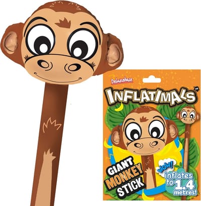Gigantische Opblaasbare Aap - Groot Opblaasspeelgoed voor Kinderfeestjes en Decoratie