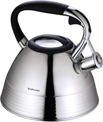 Fluitketel - Waterketel - Water Koken - Antikleef Coating - 3 Liter - Grijs