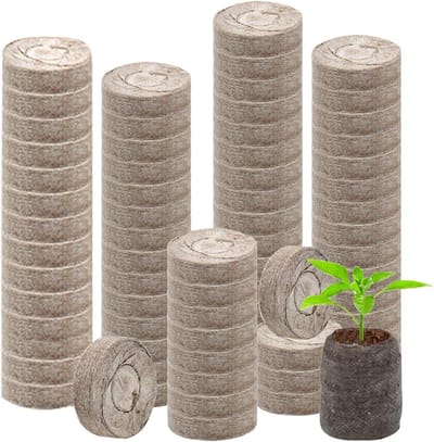 Potgrond voor Kamerplanten - Plantenvoeding Aarde - Gezonde Plantengroei - Snel Uitzettende Eigenschappen - 100 Stuks - Bruin