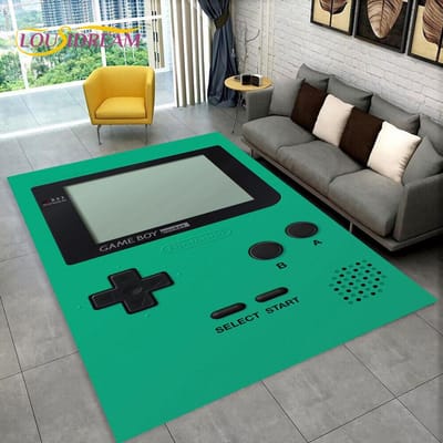 Retro Game Console Game Boy GBA Vloerkleed, Tapijt voor Woonkamer, Kinderkamer, Bank, Deurmat Decor, Antislip Vloermat 40x60cm(15x23in)
