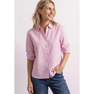 Oxford-blouse met lange mouwen en overhemdkraag