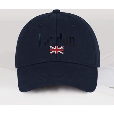 Londen Union Jack Print Baseballpet Britse Vintage Minimalistische Stijl Dagelijkse Woon-werkverkeer, Reizen, Stadswandeling Perfect Cadeau Voor Reizen black