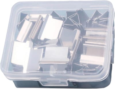 Herbruikbare nietmachine - Clipdispenser - Documenten binden - Geïntegreerde dispenser - Einheitsgröße - Zilver