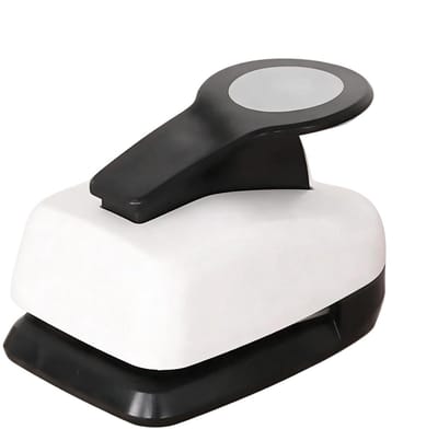 Papierpons Ronde Gaten - Perforator Snijder - Kaarten Maken - Afvalverzamelaar - 25 mm - Zilver