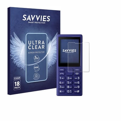 Savvies - Screenprotector voor HMD 101 4G - Folie Beschermfolie transparant 18 Stuks