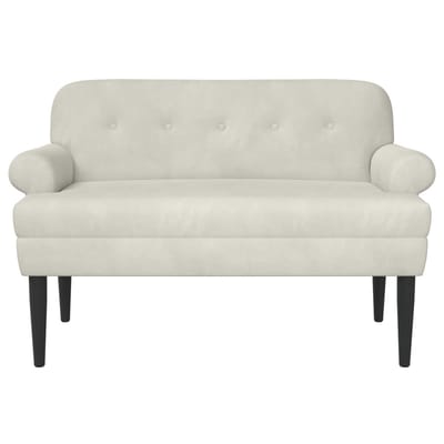 vidaXL - Lovingseat - met - knoopge - tuft - Crèmekleurig - 120 - x - 66 - x - 78 - cm