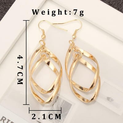 Koreaanse Lange Statement Oorbellen Geometrisch Hol Blad Kwastje Dangle Druppel Oorbel Voor Vrouwen Mode Sieraden Oorbellen Brincos beige