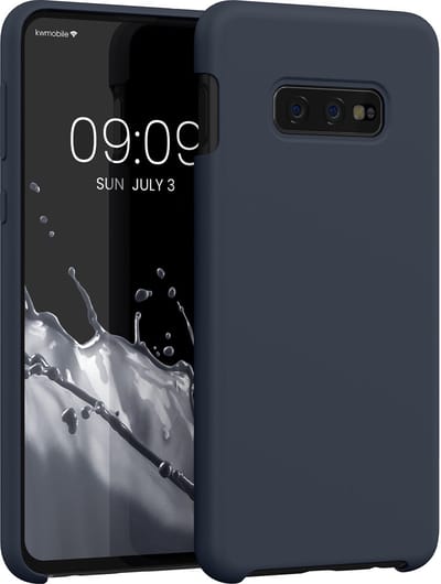 kwmobile telefoonhoesje geschikt voor Samsung Galaxy S10e - Hoesje met siliconen coating - Smartphone case in bosbesblauw