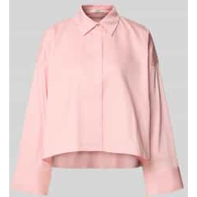 Overhemdblouse met verborgen knoopsluiting model 'Fundra'