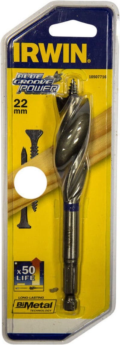 Irwin speedboor 22x152mm Blue Groove Power