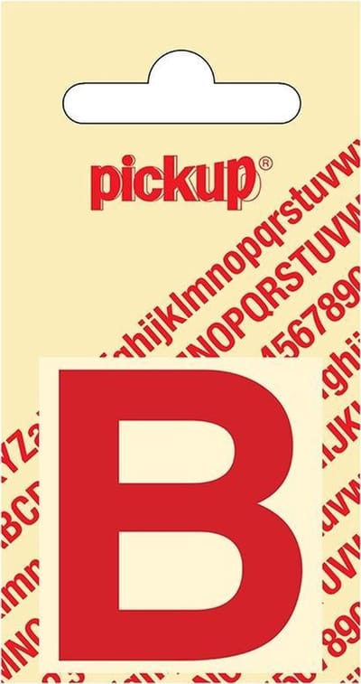 Pickup plakletter Helvetica 40 mm - rood B