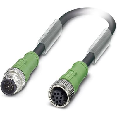 Phoenix Contact 1522671 Sensor/actuator connector, geassembleerd M12 Aantal polen (sensoren): 8 Stekker, recht, Bus, recht 30.00 cm 1 stuk(s)