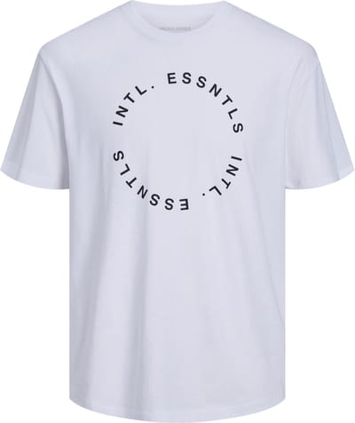 Jack & Jones - T-shirt - Maat L - Mannen - wit - katoen