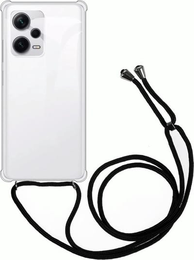Xiaomi Redmi Note 12 Pro/Poco X5 Pro Hoesje met Koord TPU Transparant