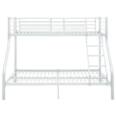 vidaXL - Stapelbedframe - metaal - wit - 140x200 - cm/90x200 - cm