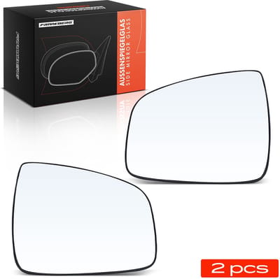Frankberg 2x Buitenspiegelglas Voor Links Rechts voor Dacia Duster