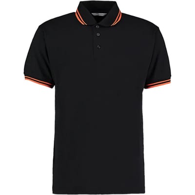 Poloshirt met contrasterende kraagrand Kustom Kit Classic Fit