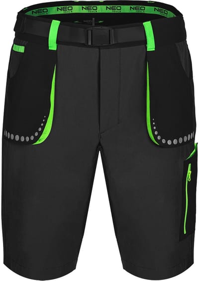 NEO TOOLS PREMIUM Serie - Korte Werkbroek - 4 Way Stretch - Zwart