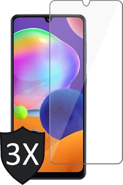 Screenprotector geschikt voor Samsung Galaxy A31 - 3x GlassGuard Screen Protector