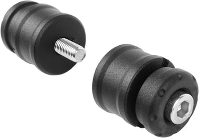 Stuur Eindkappen - Stuur Contragewichten Kap - Motor Beschermen - CNC Aluminium Materiaal - 1 Set - Zwart