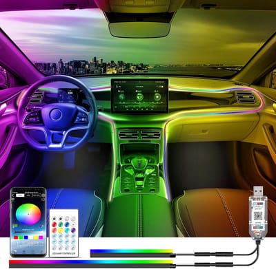 Auto Interieur Verlichting - Led Strip Auto – Met App