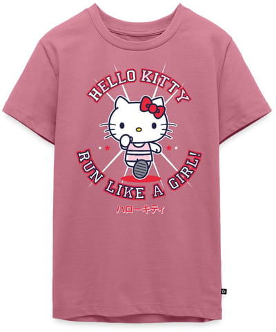Hello Kitty Run Like A Girl Premium T-Shirt Tiener