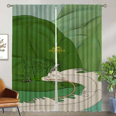 H-Hermess Verduisteringsgordijn voor Kamer 2 Panelen Elegant Kamergordijnen Shades Halloween Decoratie Scheidingswand Tule voor Slaapkamer Woonkamer W50xH70cmx2pcs-CL