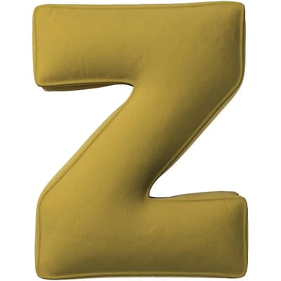 Kussen letter z Yellow Tipi Posh Velvet