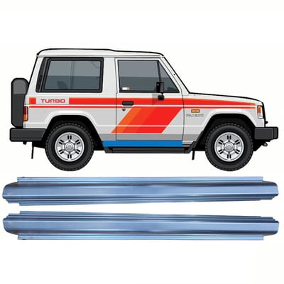 Reparatie dorpel voor Mitsubishi Pajero 1982-1992 / Links = Rechts / Set