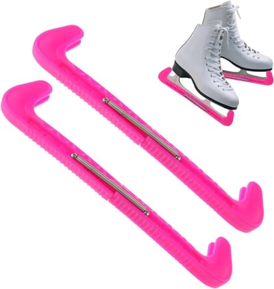 Allecto Plus - Schaatsbeschermers voor ijshockeyschaatsen en kunstschaatsen - Pruimenroze - Accessoires voor diverse maten schaatsen - Bescherming voor schaatsen