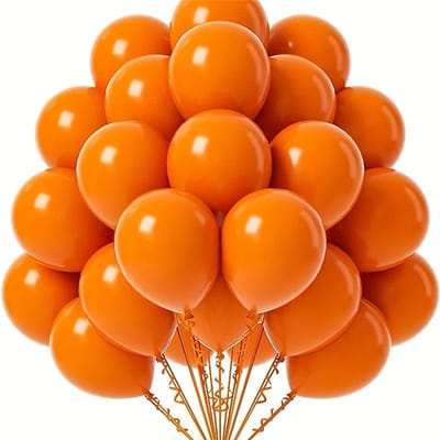 Ballons en latex de 12 pouces, ballons de fête de qualité hélium, décorations de fête d'anniversaire, de remise de diplôme, d'Halloween, de Noël, de Thanksgiving, de révélation du sexe du mariage orange