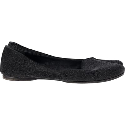 Saint Laurent Glanzende Ballerina's in Zwarte Glitters