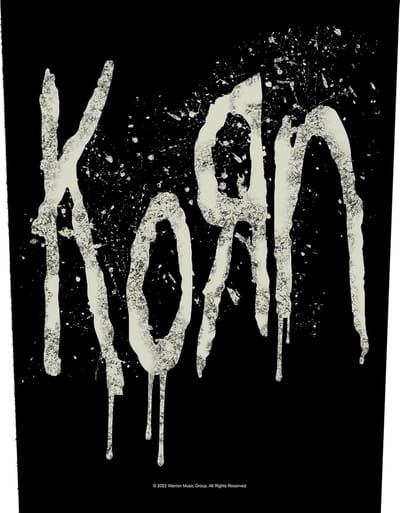 Korn - Splatter Logo Rugpatch - Zwart
