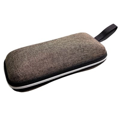 Fako Bijoux® - Brillenkoker - Hard Case - Met Rits - Canvas - Bruin