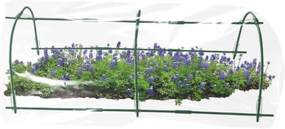 Verhoogd bloembed kweektunnel - Plantensteun kas - Planten beschermen - Gebogen ontwerp - 426 x 197 x 68 cm
